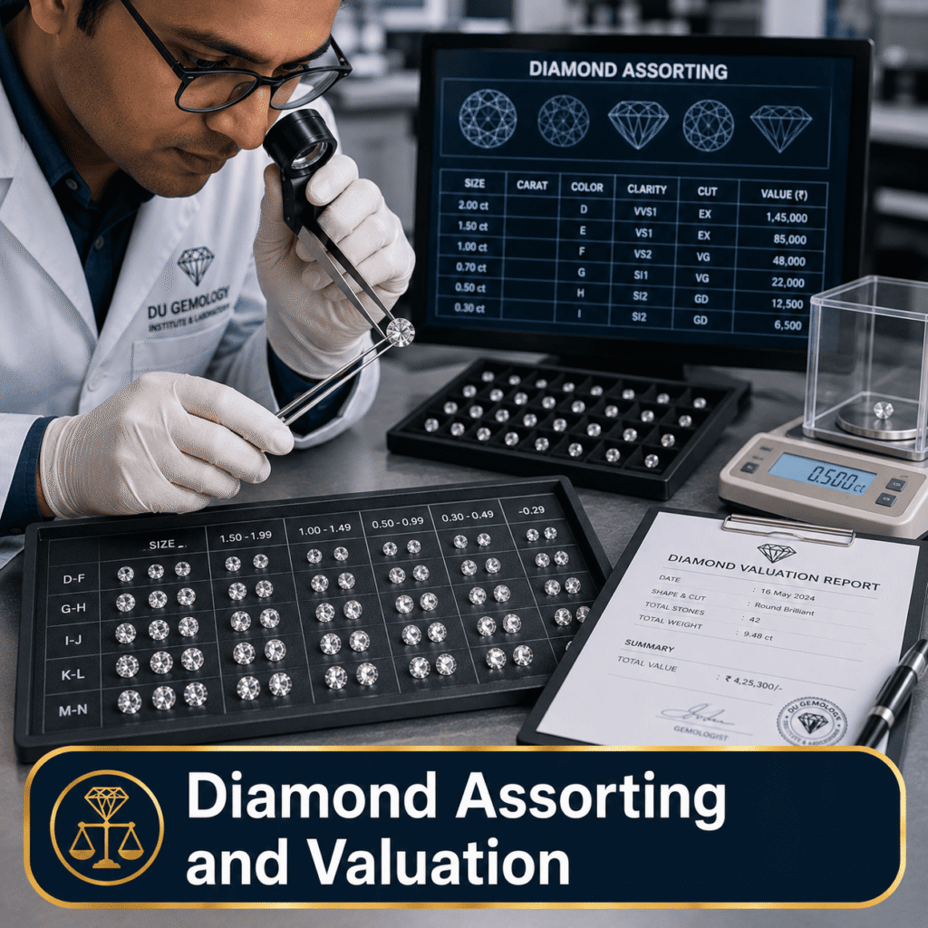 diamond assorting and valuation