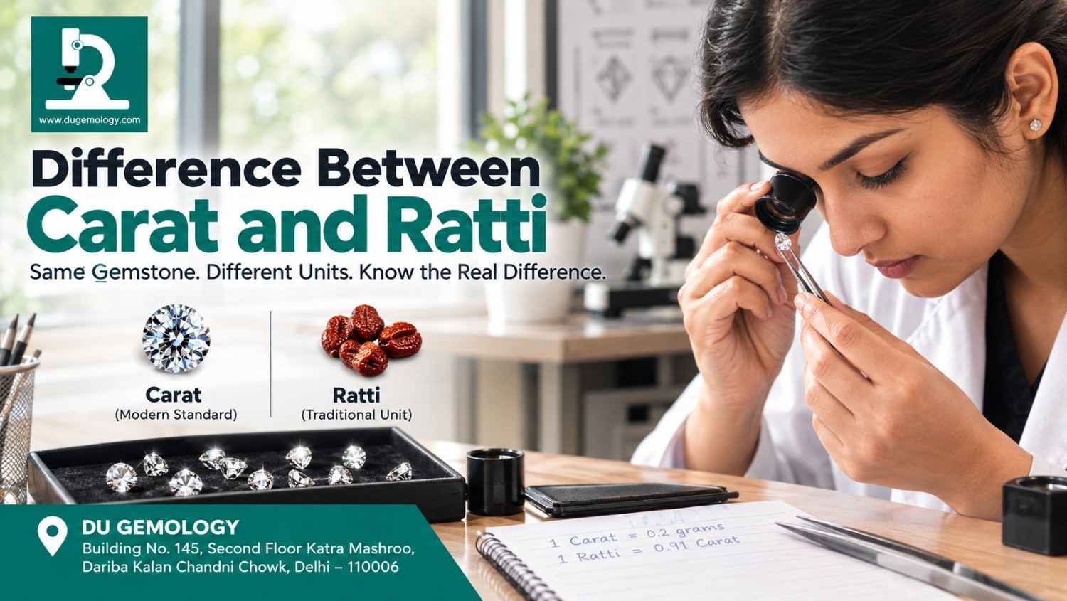 Difference Between Carat and Ratti: Complete Guide