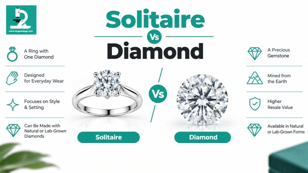 solitaire vs diamond