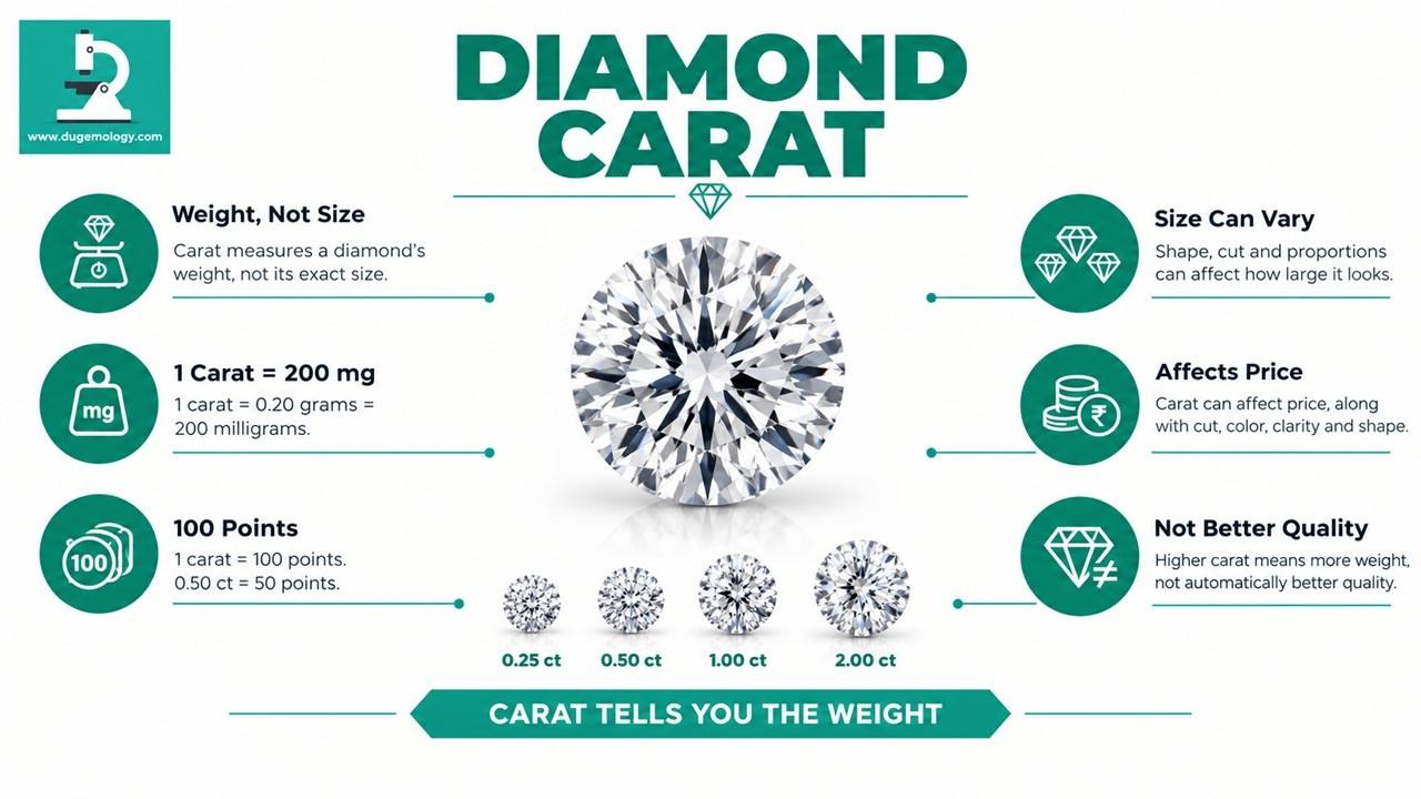 Diamond Carat: Weight, Size, Chart, Price & Complete Guide